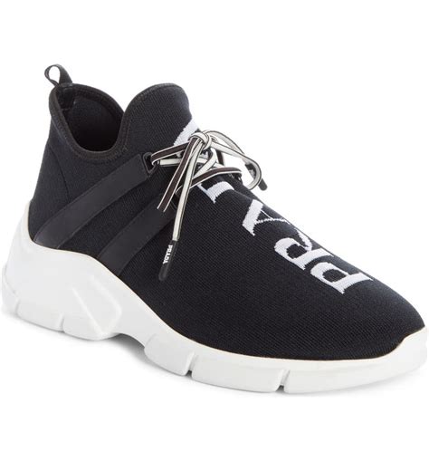 prada sneaker socks with shorts|prada leather sneakers women's.